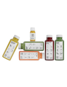 DETOX juice cure initiated with vegetables and fruits