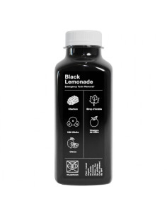 BLACK LEMONADE : lemonade with activated carbon 500ml