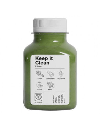 Juice keep it clean 250ml : celery, cucumber, ginger, lemon, parsley