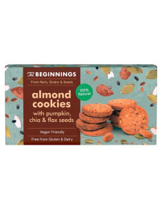 Cookies Vegan amandes et graines The Beginnings