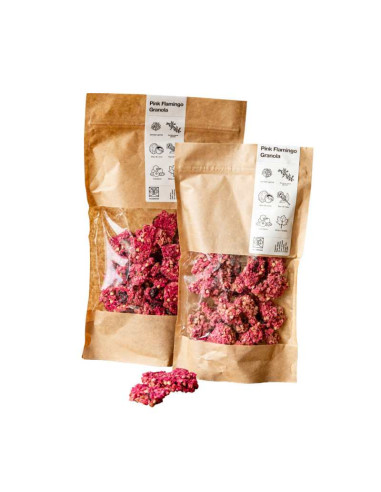 Granola à la noix de coco et rose BIO sans gluten