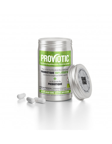 Complément alimentaire Probiotique vegan en gélules BIO (Proviotic)